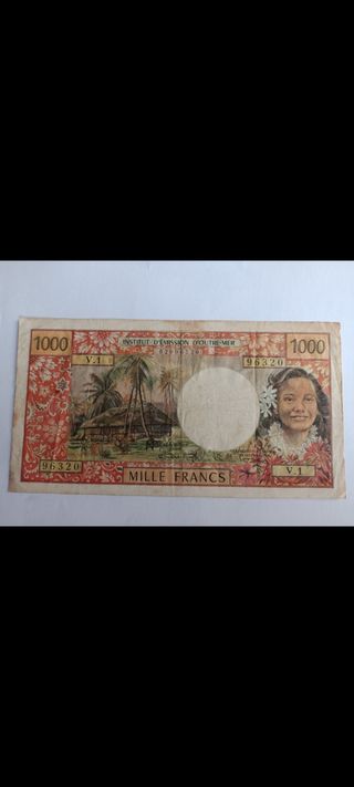 Billete de Polinesia Francesa Tahití 