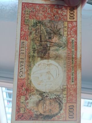 Billete de Polinesia Francesa Tahití 