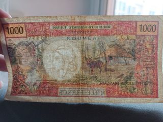 Nueva Caledonia 1000 francos billete 
