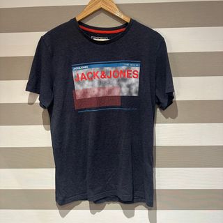 Camiseta azul jack and jones hombre