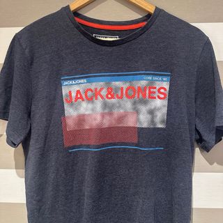 Camiseta azul jack and jones hombre