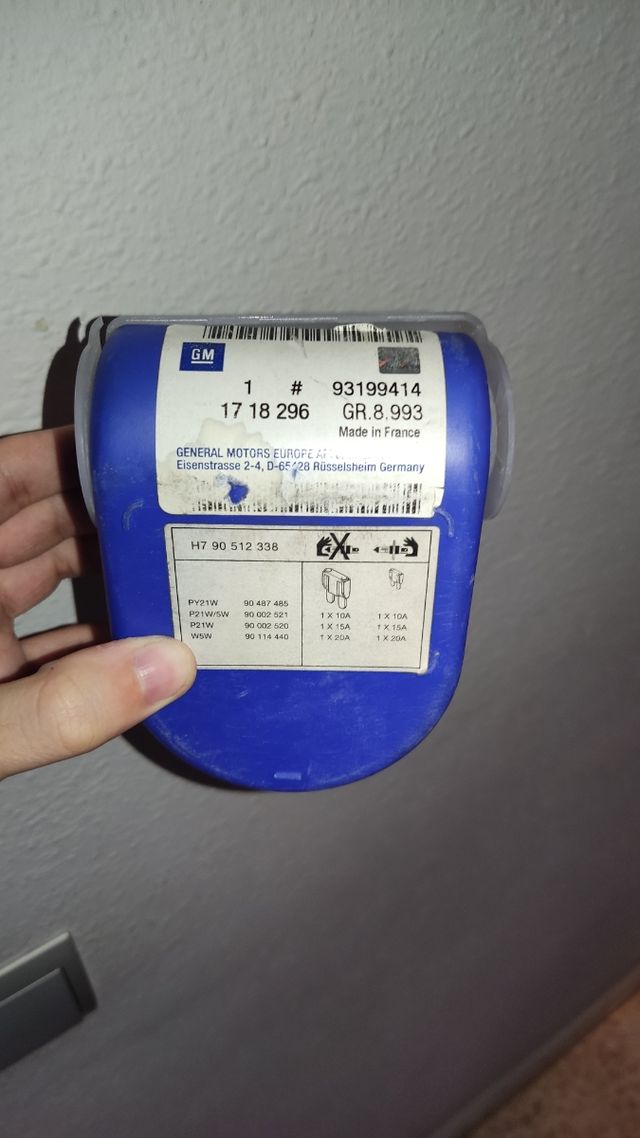 Juego de bombillas Opel corsa 2001