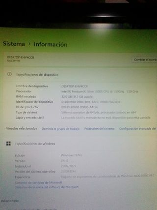 PC INTEL NUC7PJYH WIN11 24H2 1TB SSD 32GB