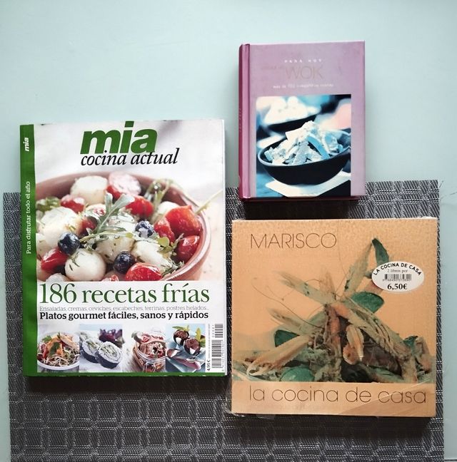 Lote 4 libros de cocina