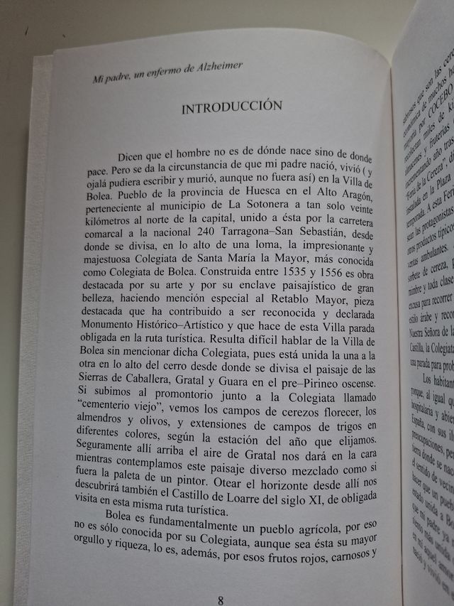 Libros: Mi padre, un enfermo de Alzheimer
