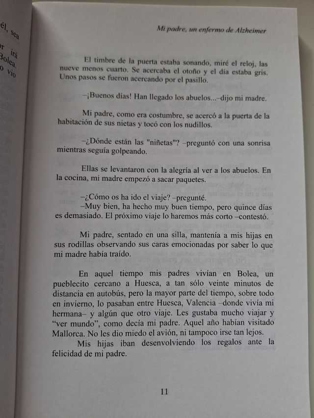 Libros: Mi padre, un enfermo de Alzheimer
