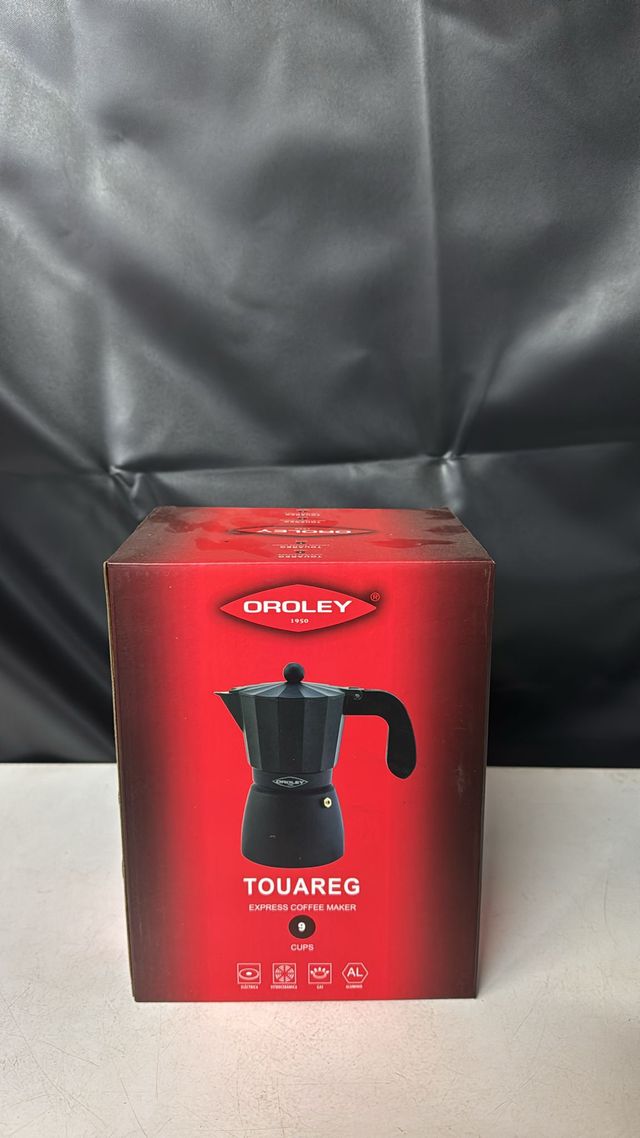 CAFETERA ITALIANA NEGRA 9 TAZAS OROLEY