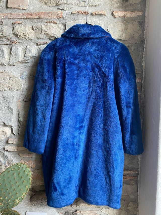 Eco pelliccia blu Stella Jean kids