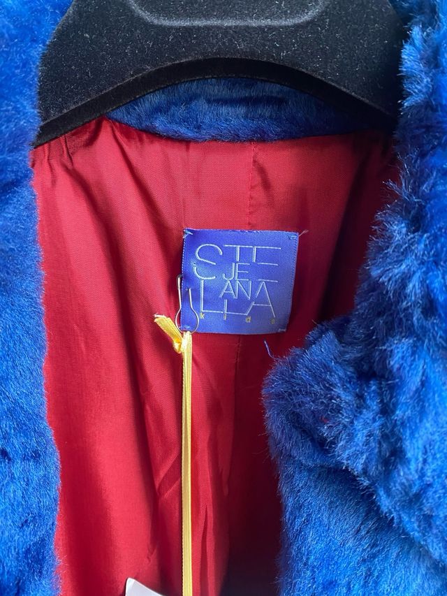 Eco pelliccia blu Stella Jean kids