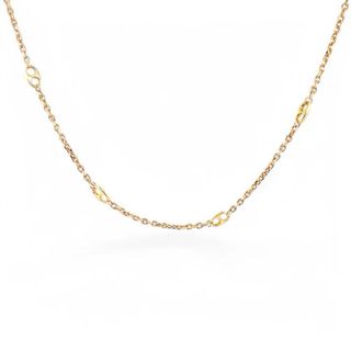 Collar de oro amarillo de 18kt