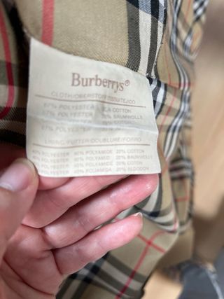 Gabardina Burberry caballero