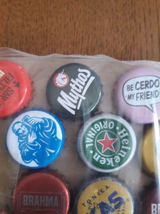 Chapas de cerveza para coleccionistas 
