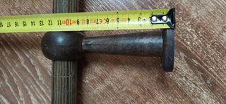 Barra de cortina, 18 anillas de plástico duro.