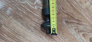 Barra de cortina, 18 anillas de plástico duro.