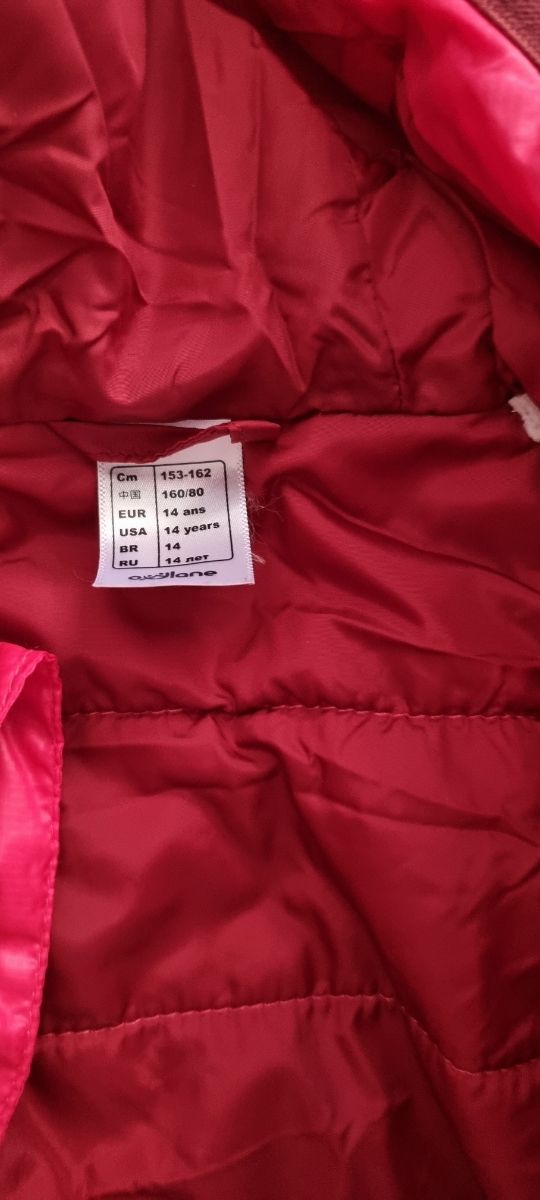 Lote abrigo y chaleco ligero 12-14