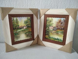 CUADRO PAISAJES PINTADO