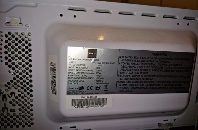 Microondas con grill - Teka MWE 225 