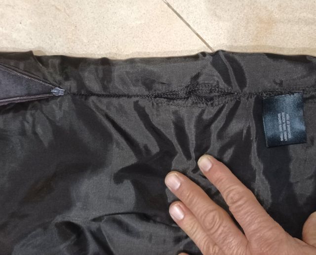 Gonna donna in pelle scamosciata 