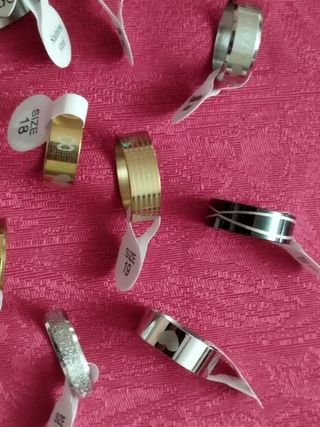 20 Anillos acero inoxidable