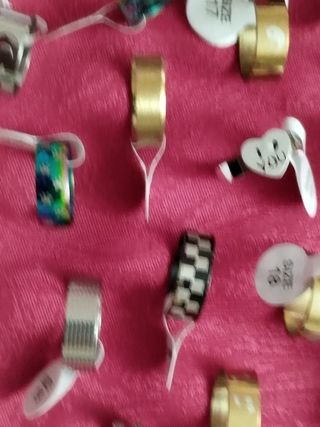 20 Anillos acero inoxidable