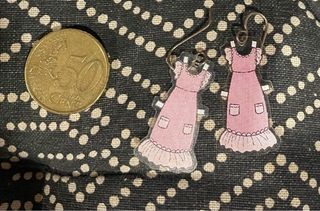 Pendientes vestido “recortable”