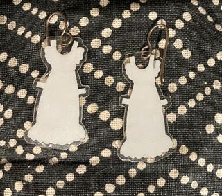 Pendientes vestido “recortable”