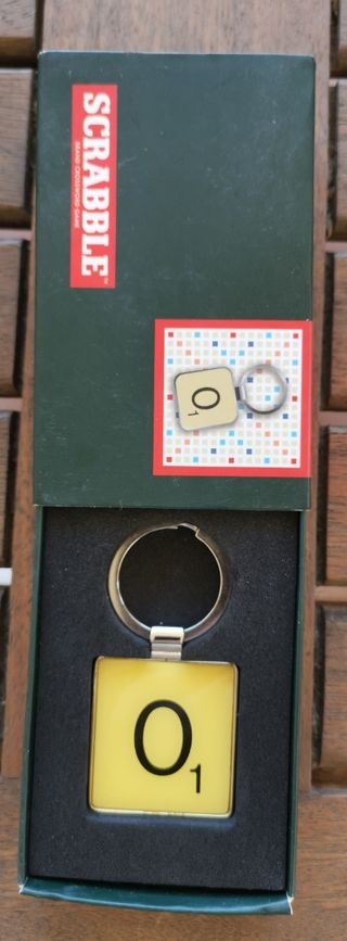 Portachiavi con lettera Scrabble Tile