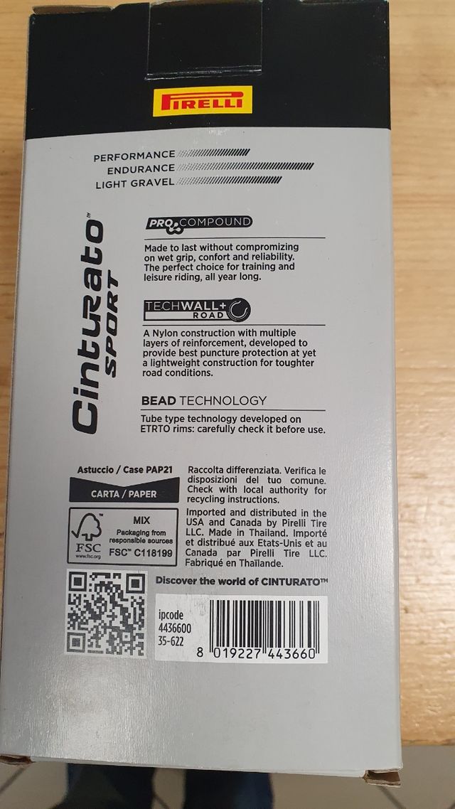 🚴 Pirelli Cinturato Sport 700x35