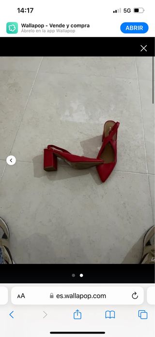 Zapatos tacon 39 nuevos rojos