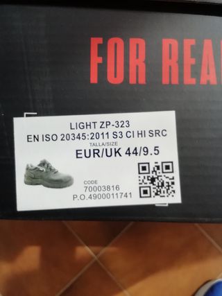 Calzado de seguridad.