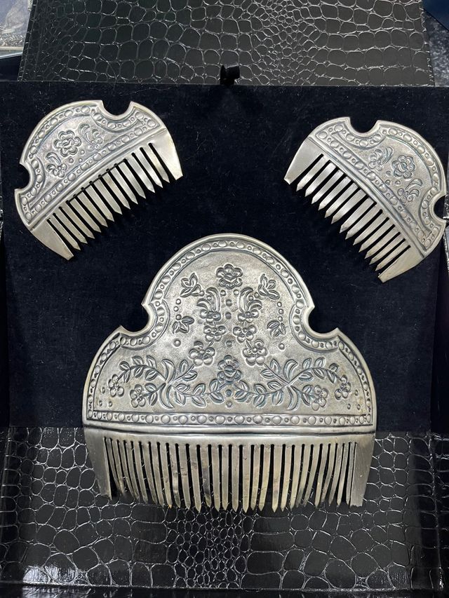 Peinetas fallera plata