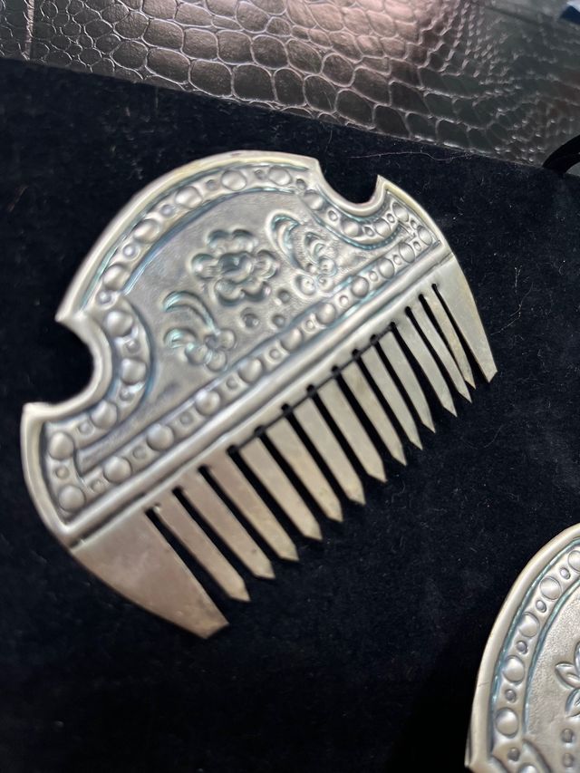 Peinetas fallera plata