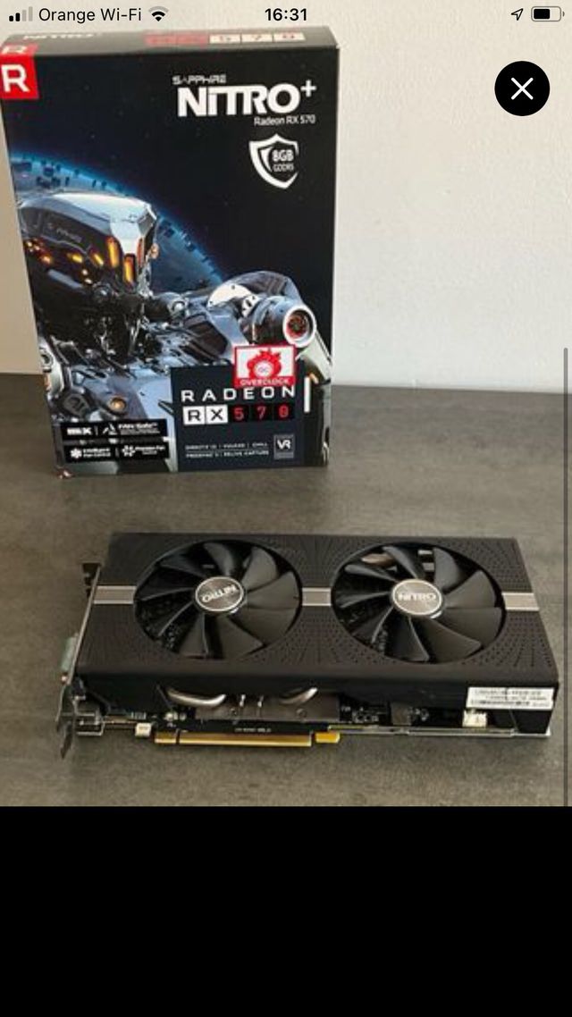 Targeta grafica rx 570 de 8gigas