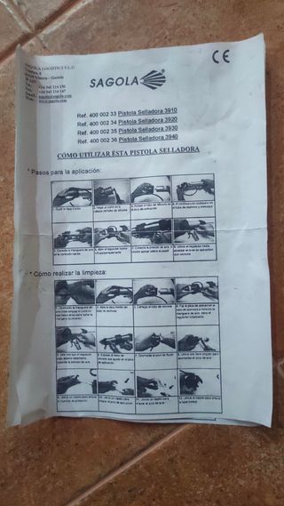 Pistola silicona neumática Sagola