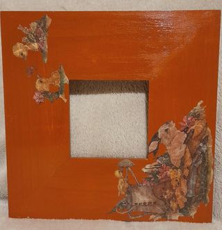 2 CORNICI DECOUPAGE VINTAGE NUOVE LEGNO A MANO
