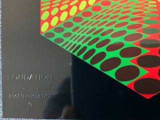 Victor Vasarely con timbro Fondazione