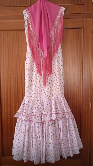 Traje de flamenca/gitana talla S.