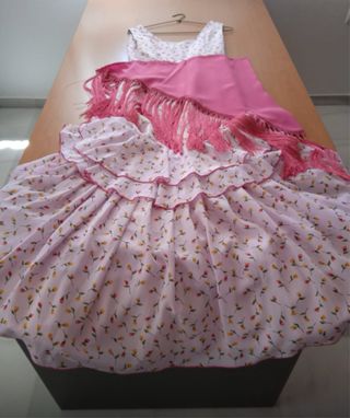 Traje de flamenca/gitana talla S.