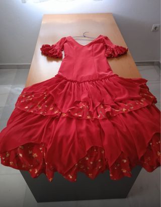 Traje de flamenca/gitana talla S. 