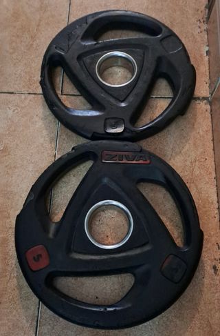 LOTE DISCOS OLIMPICOS 80KG DE 50MM a 2€/KG