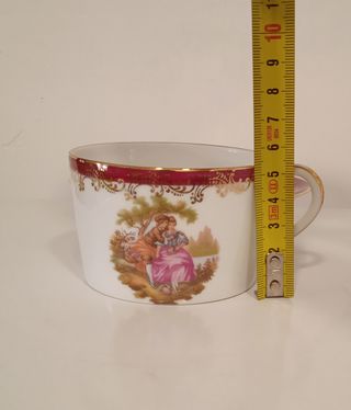 2 tazas y 2 platillas Limoges, Francia