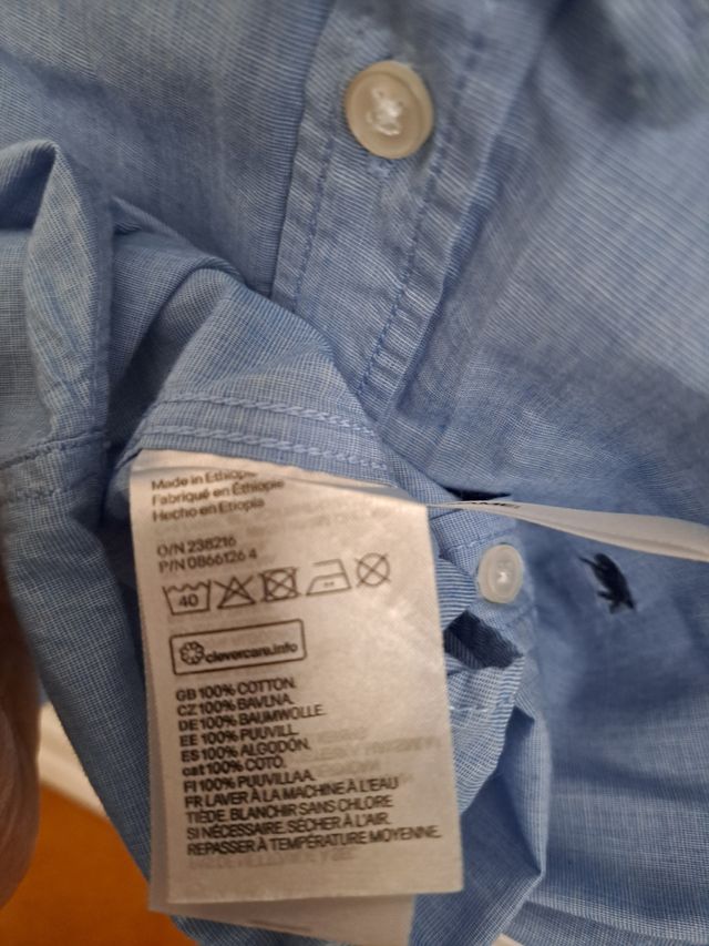 Camicia bimbo HM celeste