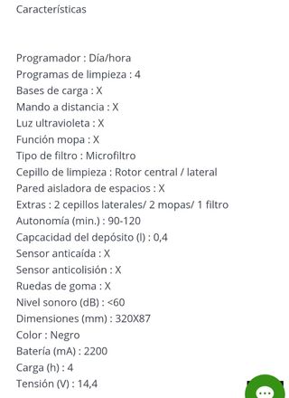 Aspirador robot SOLAC 