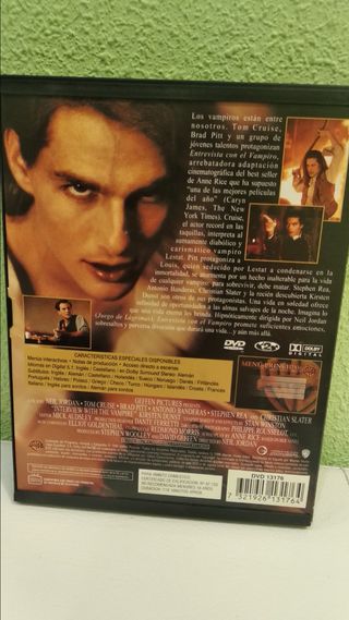 Entrevista con el vampiro película DVD
