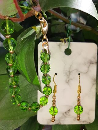 Orecchini e bracciale, parure