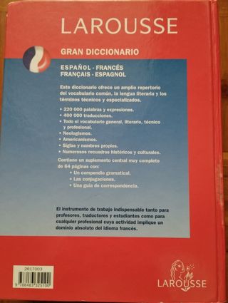 Gran Diccionario Esp/fr-fr/esp (Lengua Francesa)