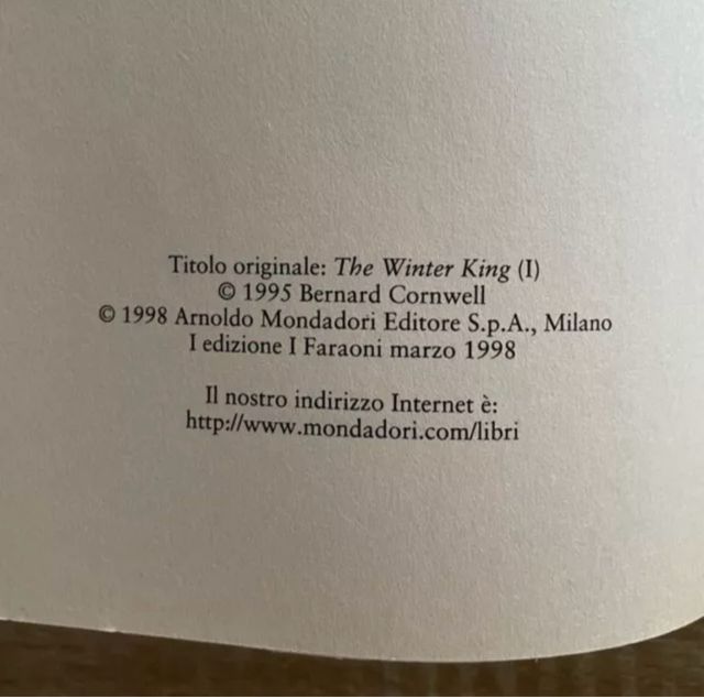 Libro EXCALIBUR Il re d’inverno