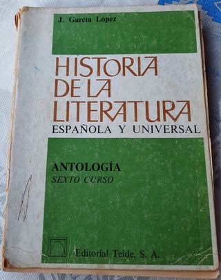 Historia de la literatura Española y Uni
