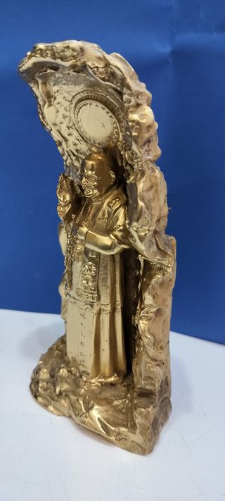 Statua DORATA del PAPA BUONO in benedizione
