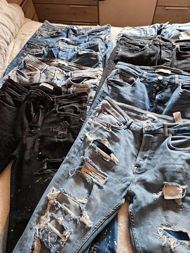 Pack 14 pantalones tejanos Zara Hombre